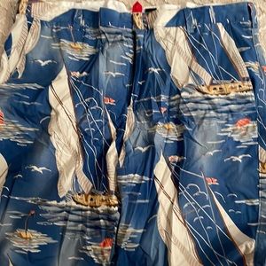 J crew blue sailboat shorts